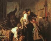 描绘火灾 - 让·皮埃尔·亚历山大·安蒂格纳